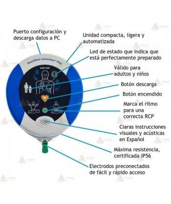 Desfibrilador semiautomático Samaritan PAD 350P