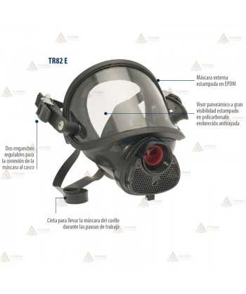 Equipo ERA para Bomberos con máscara TR82 a casco