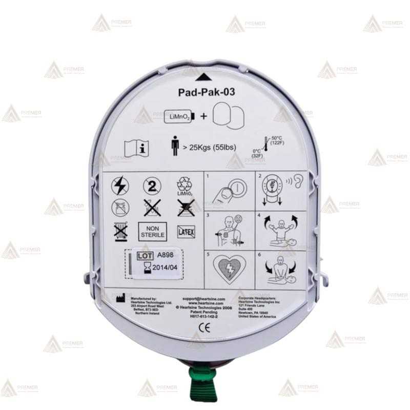 PAD-PAK Adulto con batería y blectrodos para desfibriladores Samaritan