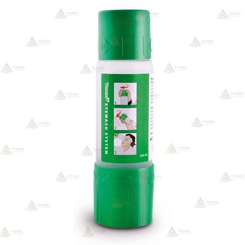 Frasco lavaojos de bolsillo de 500 ml para antidisturbios