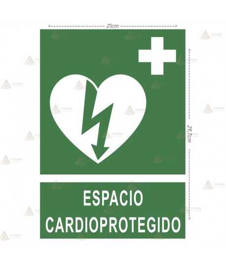 Adhesivo Espacio Cardioprotegido DIN-A4