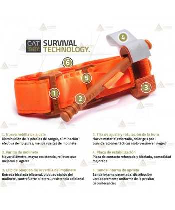Torniquete de extremidad C.A.T. GEN 7 para el control del sangrado