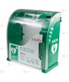Vitrina AIVIA 220 para desfibrilador con teléfono, alarma y código de apertura