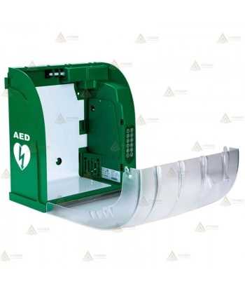 Vitrina AIVIA 320 para desfibrilador con alarma, teléfono, red y telecontrol
