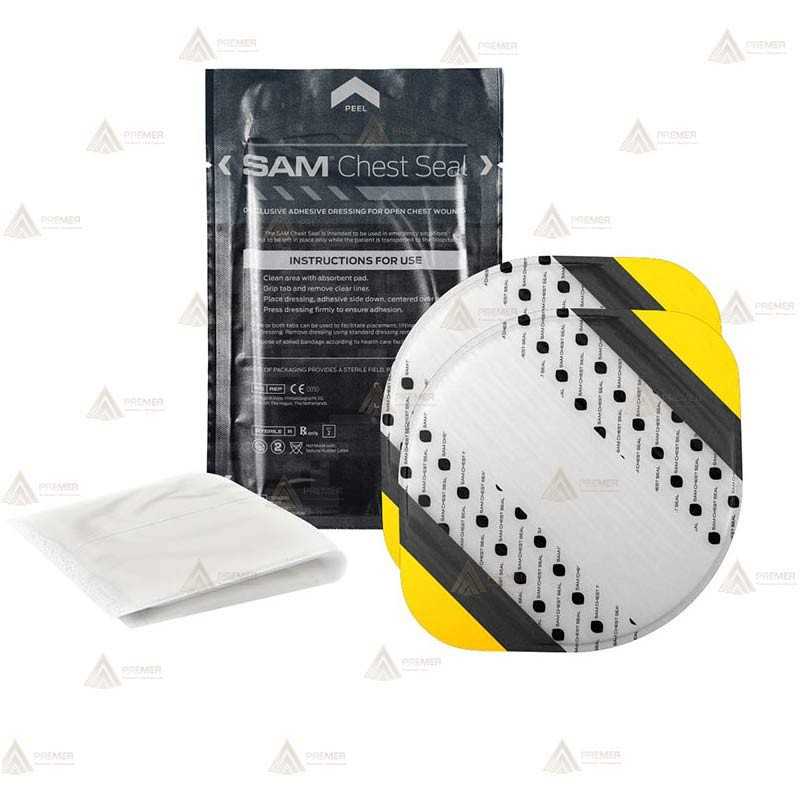 Apósitos oclusivos SAM CHEST para heridas abiertas de tórax