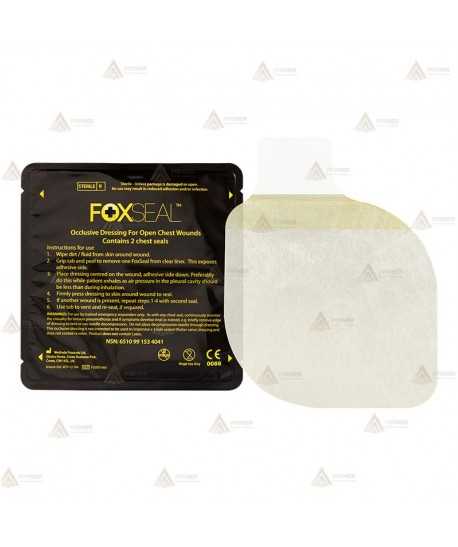 Apósito oclusivo para heridas abiertas de tórax FoxSeal (2 unid.)