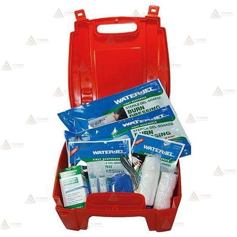Panel con botiquín profesional WaterJel PIBK para quemaduras