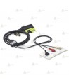 Cable para monitorización básica con electrodos de ECG para el desfibrilador Zoll AED PRO