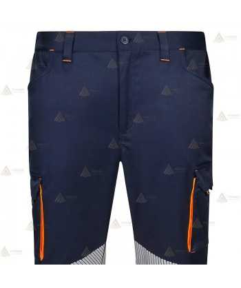 Pantalón elástico y bicolor con cintas segmentadas para Protección Civil