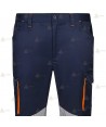 Pantalón elástico y bicolor con cintas segmentadas para Protección Civil