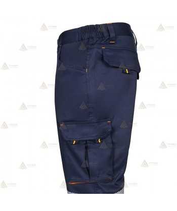 Pantalón elástico y bicolor con cintas segmentadas para Protección Civil