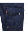 Pantalón elástico y bicolor con cintas segmentadas para Protección Civil