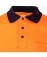 Polo bicolor manga corta con cintas segmentadas para Protección Civil