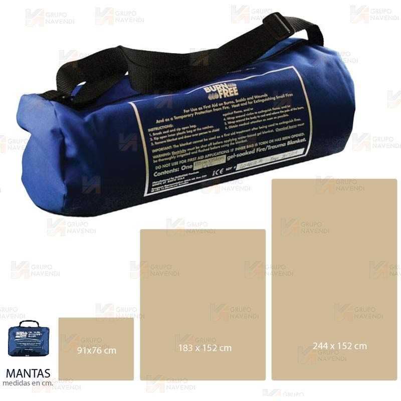 Manta BurnFree para quemaduras de 183 x 152 cm