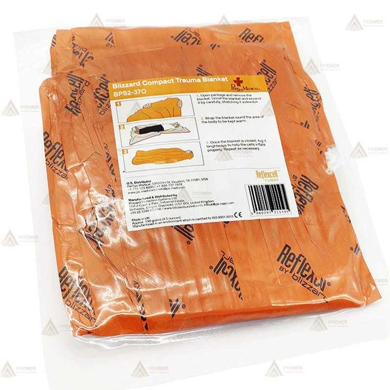Manta de supervivencia medio cuerpo Blizzar de 2 capas
