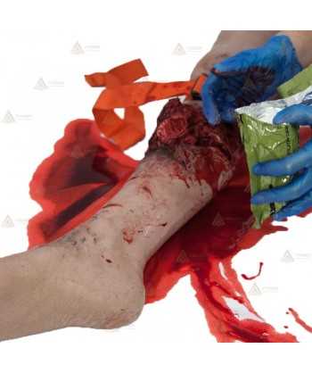 Entrenador SIM de heridas en pierna completa