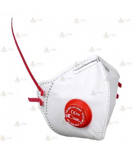 Mascarilla profesional plegable con válvula tipo FFP2 NR
