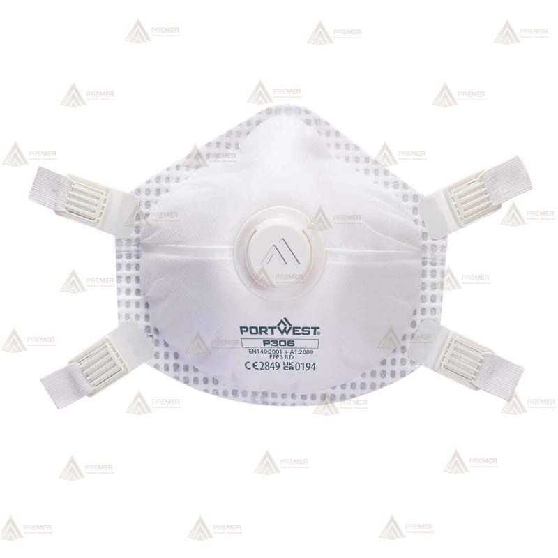 Mascarilla reutilizable con válvula Ultimate FFP3 (Pack5) Blanco