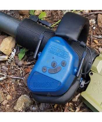 Cascos electrónicos Champion Vanquish para el tiro - azules