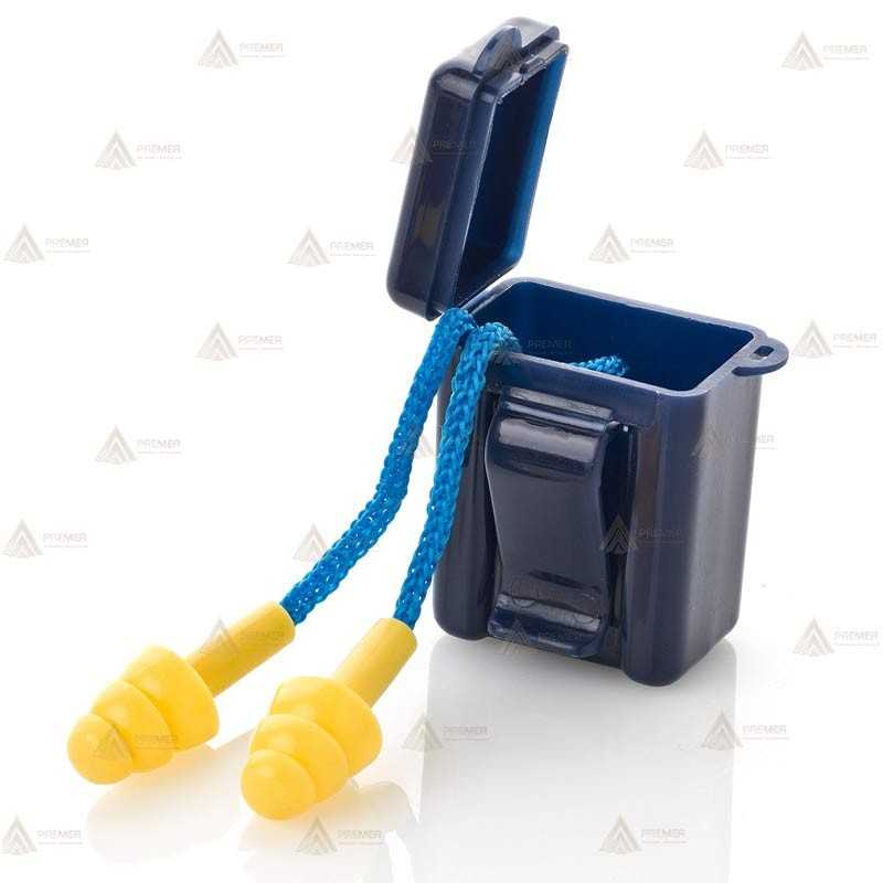 Tapones auditivos con cordón y estuche para tiro -SNR 32 dB-