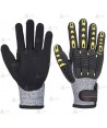 Guantes anti impacto con protección al calor y al corte nivel C