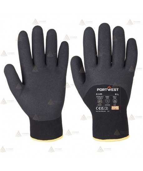 Guantes grip de nailon y espuma de nitrilo con forro térmico