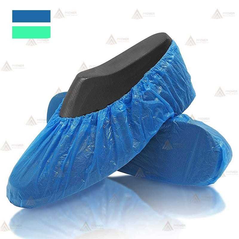 Cubre zapatos TST de polipropileno color azul y verde