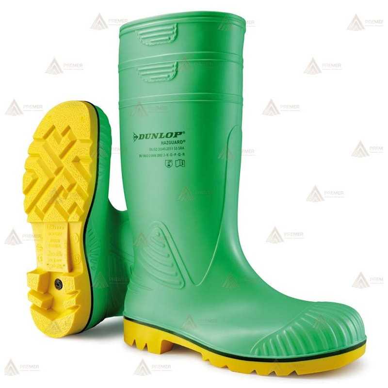 Bota Dunlop de agua para riesgos químicos S5 SRA