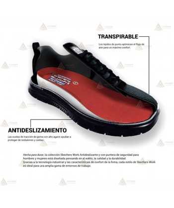 Zapillas Work Relaxed Fit: Uno SR - SUTAL de Skechers (Mujer)