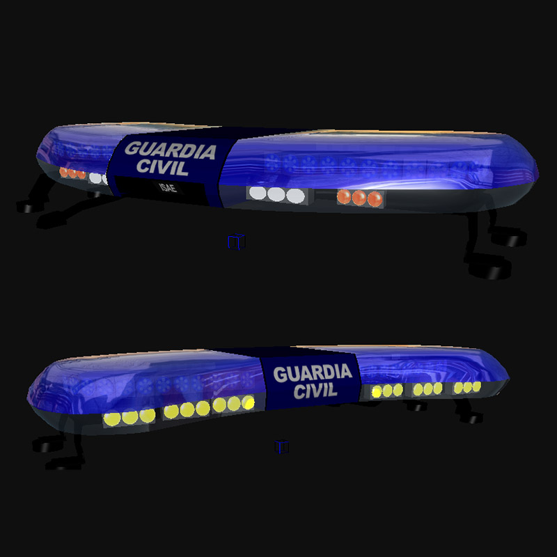 Puentes de luces para vehículos policiales y emergencia