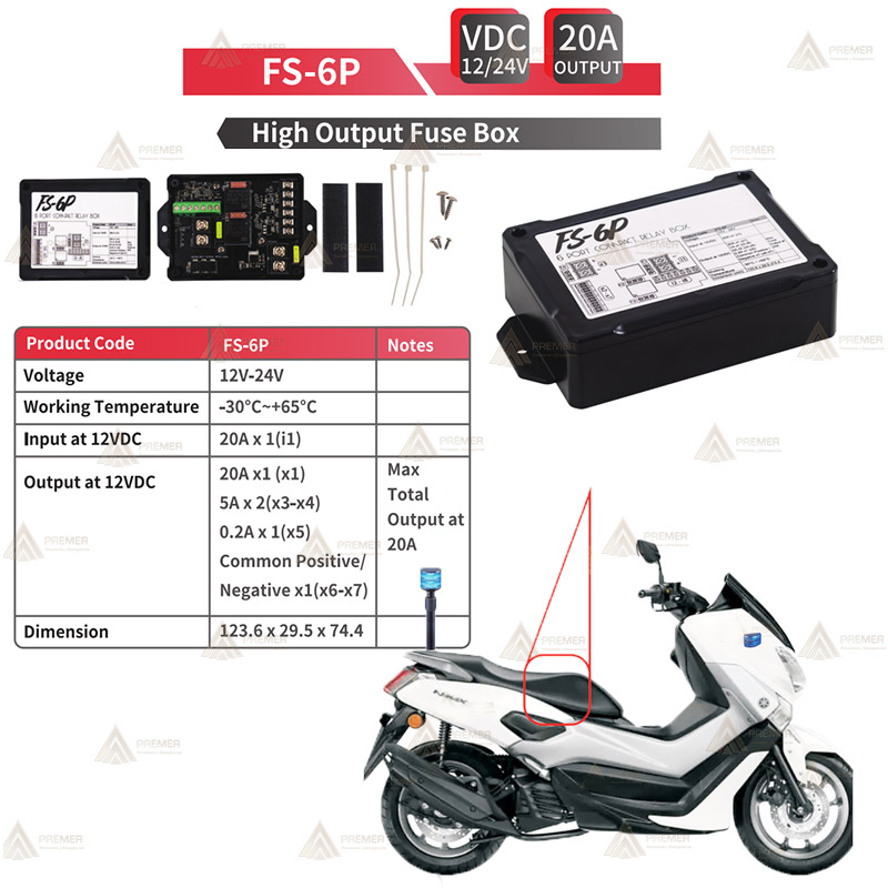 Kit de luces de emergencia para motos de policía
