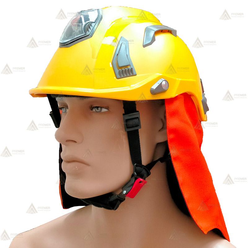 Casco homologado para bomberos forestales y rescate
