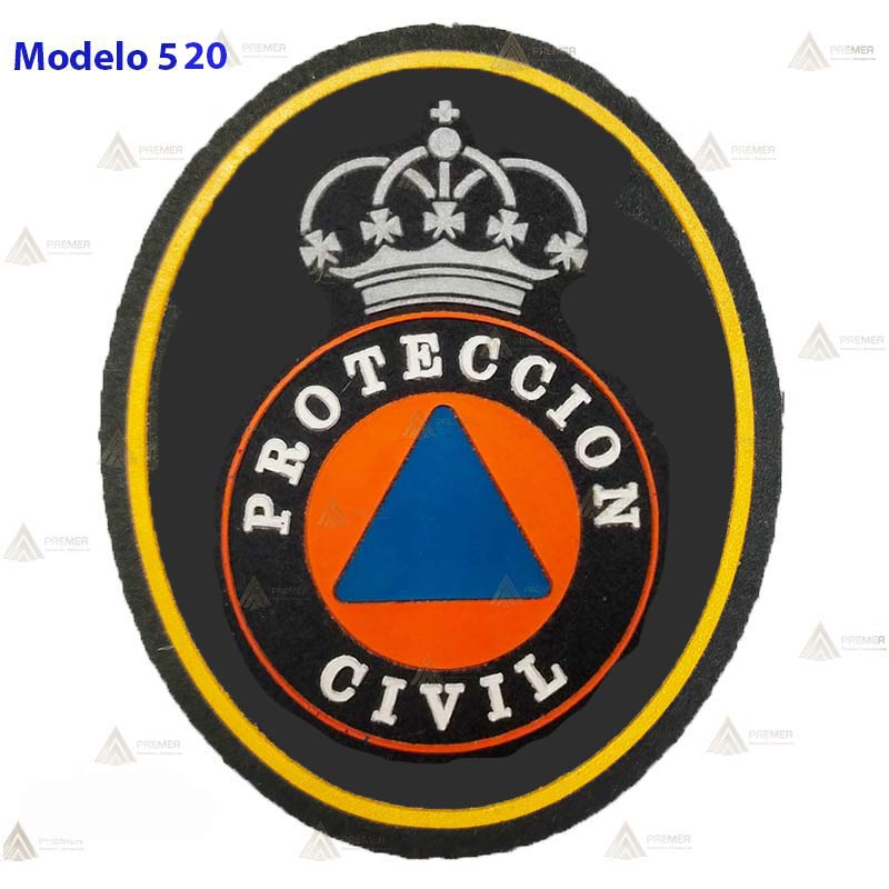 Escudo de caucho de pecho para Protección Civil