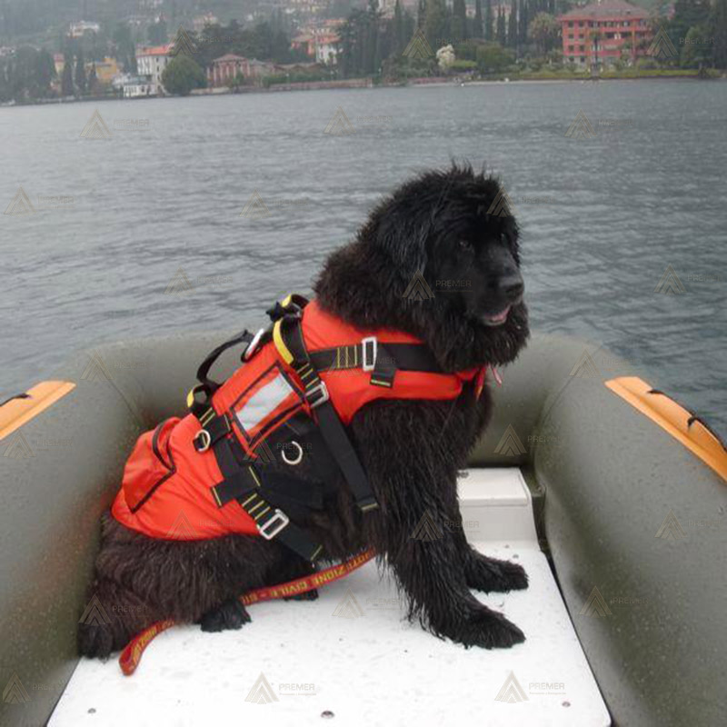 Arnés para perros de rescate acuático
