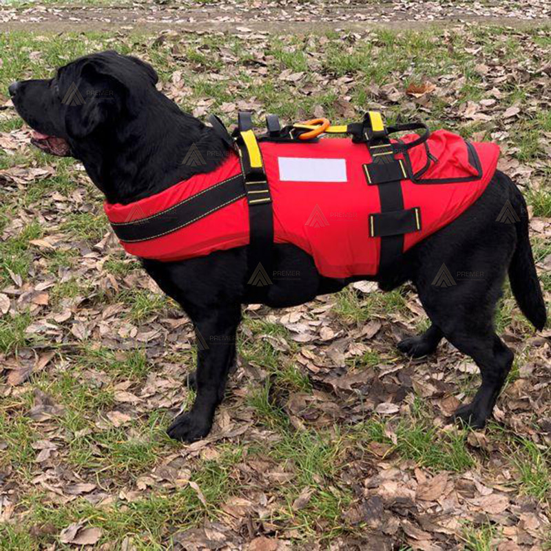 Arnés para perros de rescate acuático