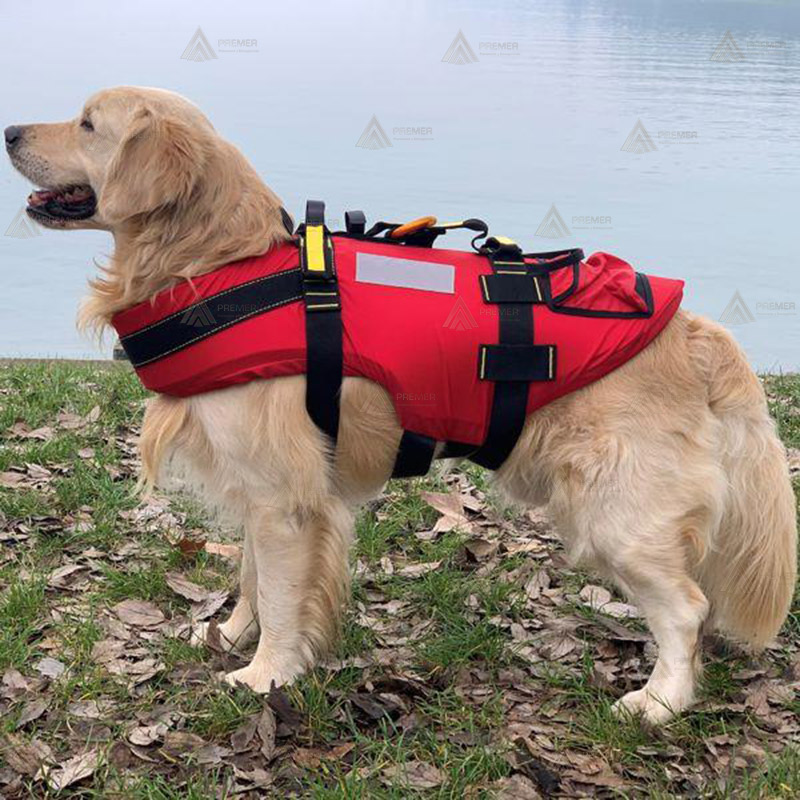 Arnés para perros de rescate acuático