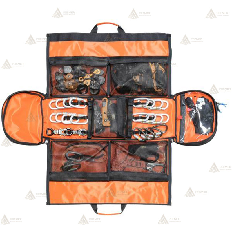 Bolsa porta material de escalada para equipos de rescate