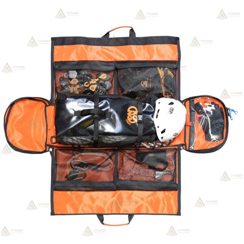 Bolsa porta material de escalada para equipos de rescate
