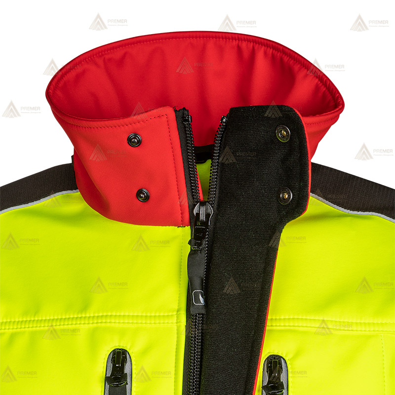 Chaqueta softshell con mangas desmontables para montaña y rescate
