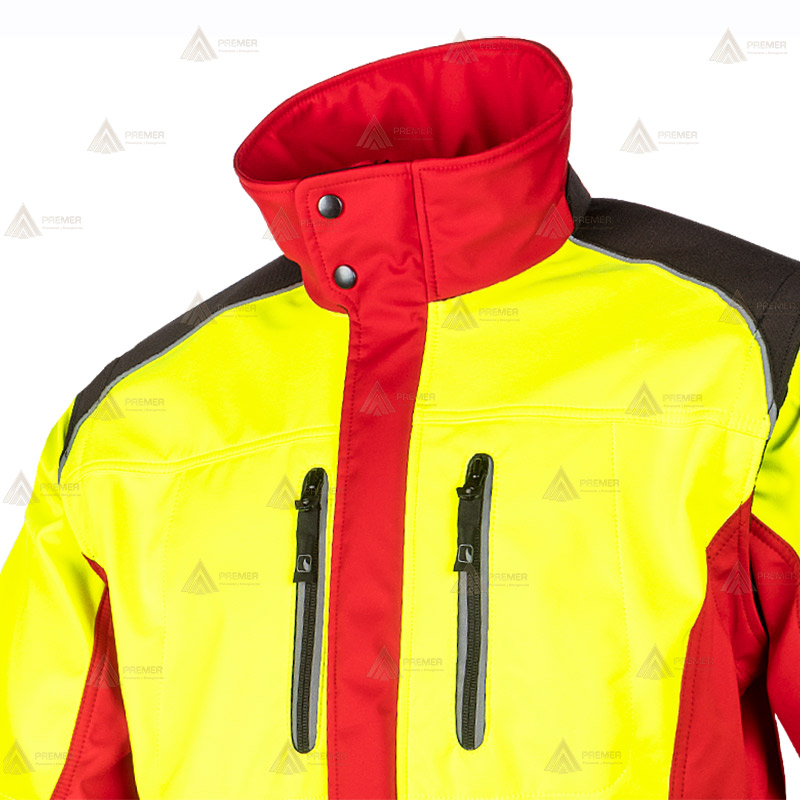 Chaqueta softshell con mangas desmontables para montaña y rescate