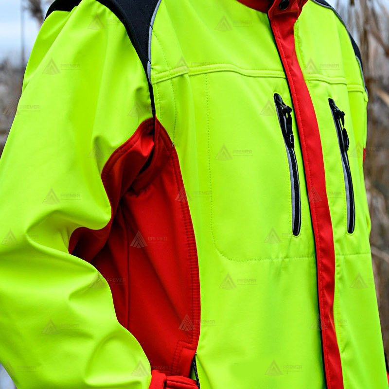 Chaqueta softshell con mangas desmontables para montaña y rescate