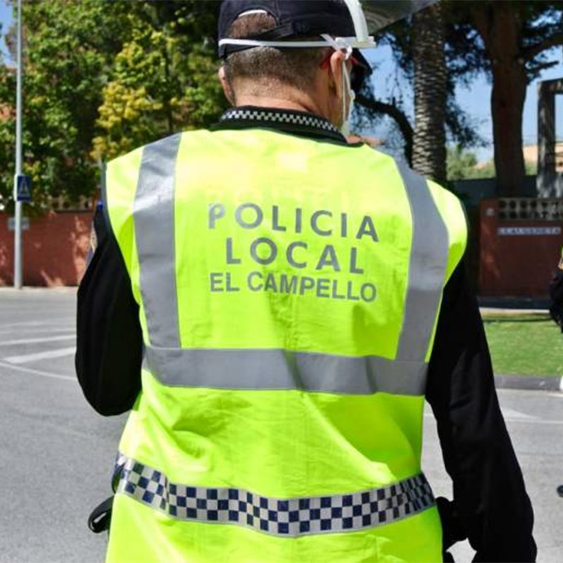 Chaleco alta visibilidad para Policía Local