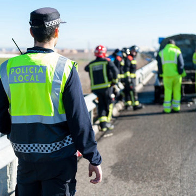 Chaleco alta visibilidad para Policía Local