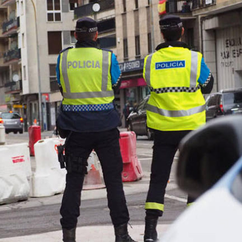 Chaleco alta visibilidad para Policía Local