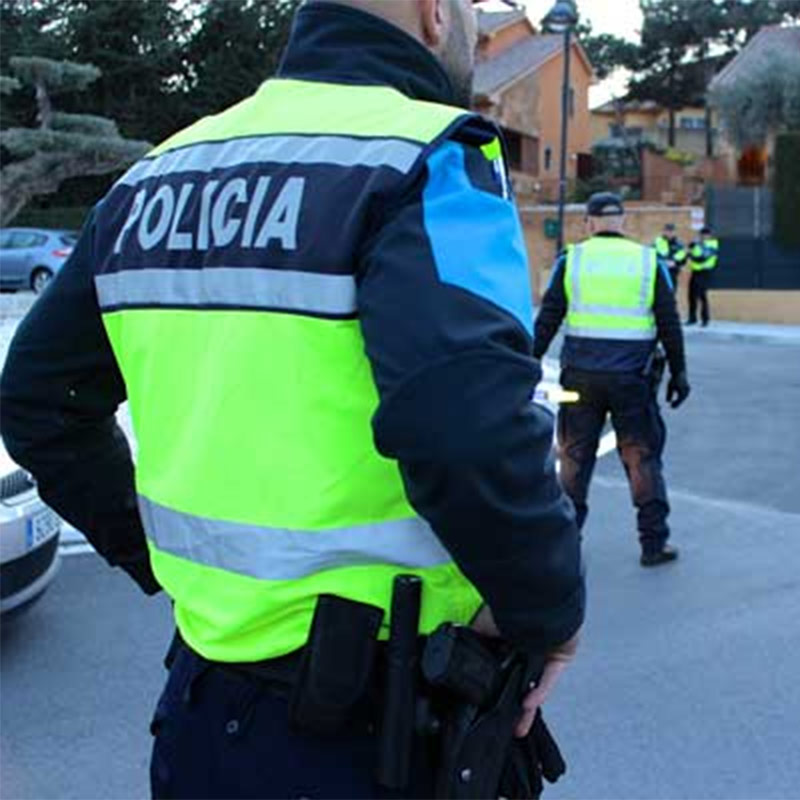Chaleco alta visibilidad para Policía Local